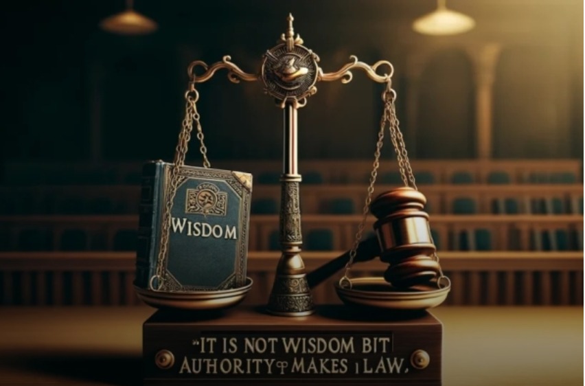 it is not wisdom but authority that makes a law. t – tymoff